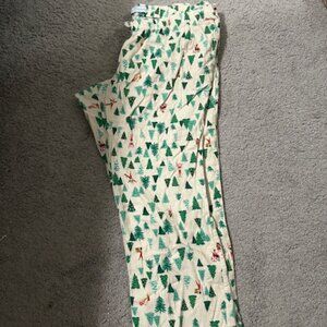 Old Navy Christmas Pajama Pants "Match the Fam"- Like New